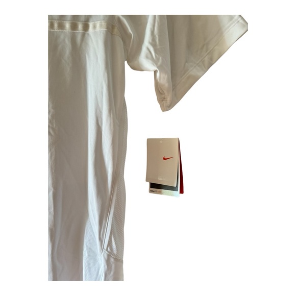 Nike Y2K Fit Dry Shirt Men size Large L White Mesh Back Deadstock NEW - Picture 4 of 10